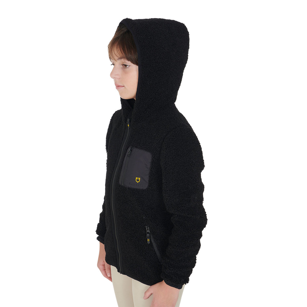 Kids' fleece sweatshirt with front zip
