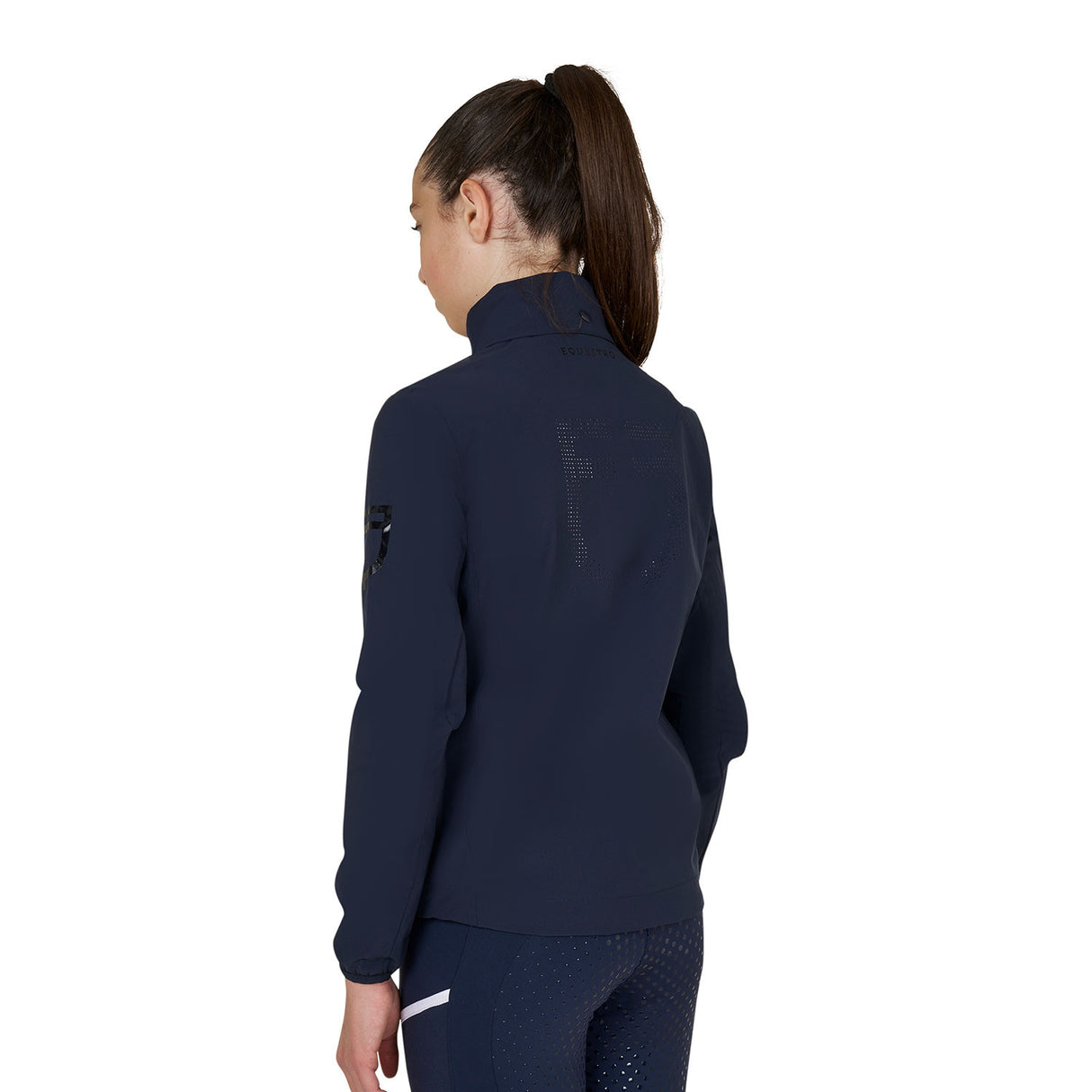 Kids' unisex softshell jacket with back logo