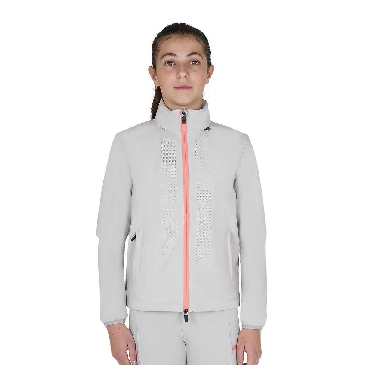 Kids' unisex softshell jacket with back logo
