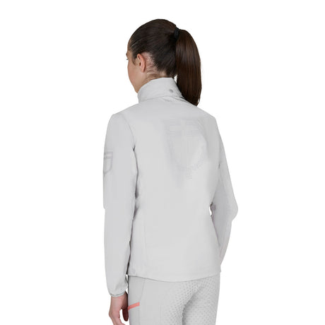 Kids' unisex softshell jacket with back logo