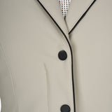 Kids' unisex competition jacket with zip and buttons