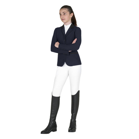 Kids' unisex competition jacket with zip and buttons