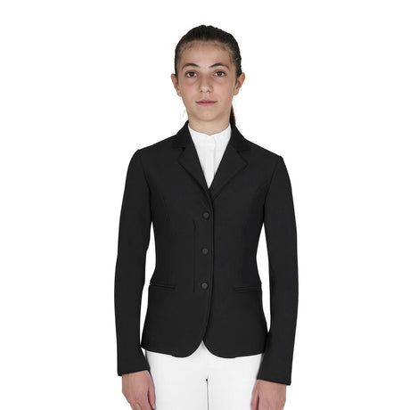 Kids' unisex competition jacket with zip and buttons