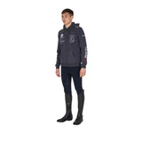 Men's sweatshirt with multi-logo hood