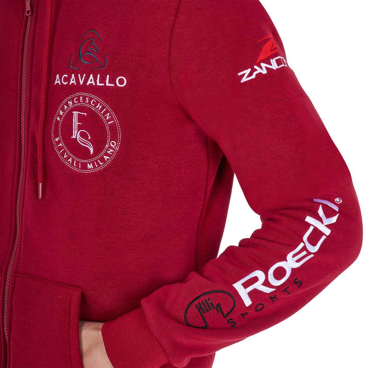 Men's sweatshirt with multi-logo hood