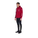 Men's sweatshirt with multi-logo hood