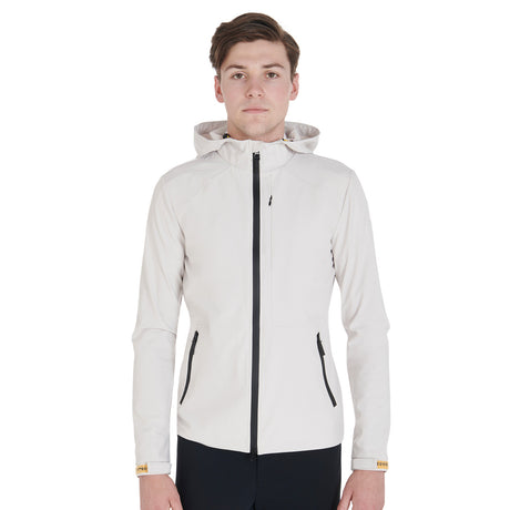 Men's jacket in breathable technical fabric