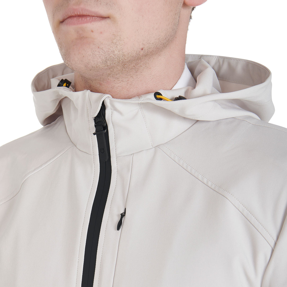 Men's jacket in breathable technical fabric