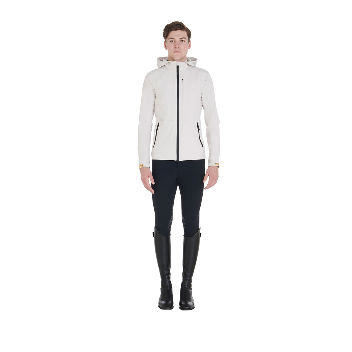Men's jacket in breathable technical fabric