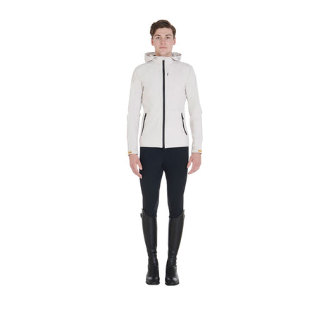 Men's jacket in breathable technical fabric