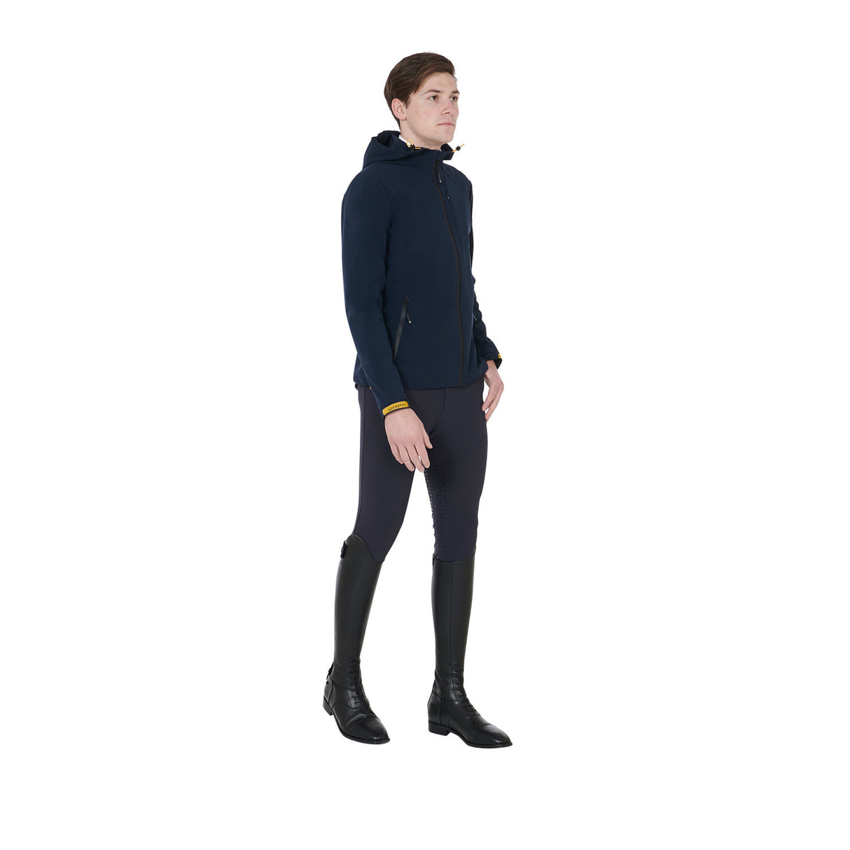 Men's jacket in breathable technical fabric