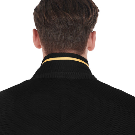 Men's competition jacket three buttons perforated fabric