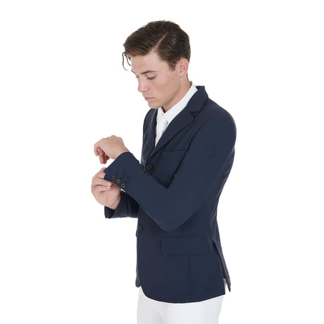 Men's competition jacket with side zip pocket