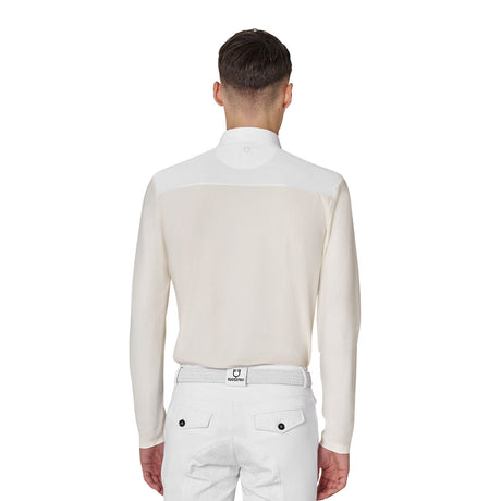 Men's long-sleeved competition polo shirt