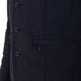 Men's competition jacket with contrasting embroidered logo