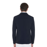 Men's competition jacket with contrasting embroidered logo