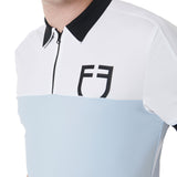 Men's slim fit training polo shirt with front logo