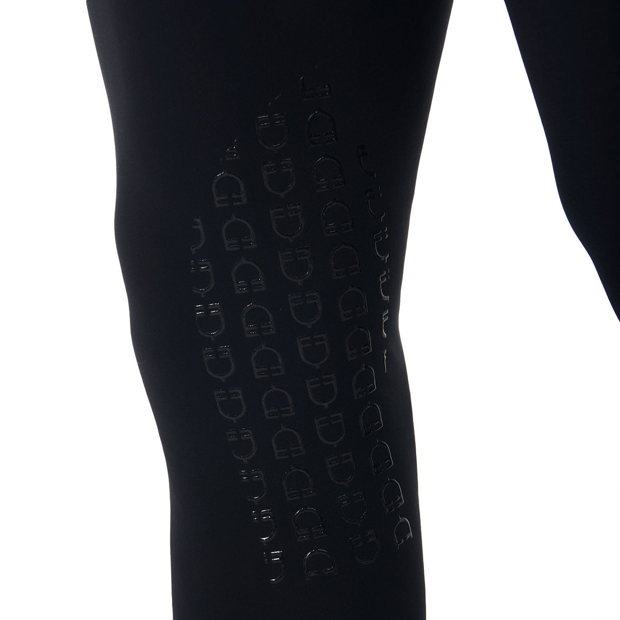 Equestro Scuderia Equestro Men's Knee Grip Breeches #colour_black