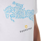 Equestro Men's Slim Fit Jump Print Cotton T-Shirt #colour_white