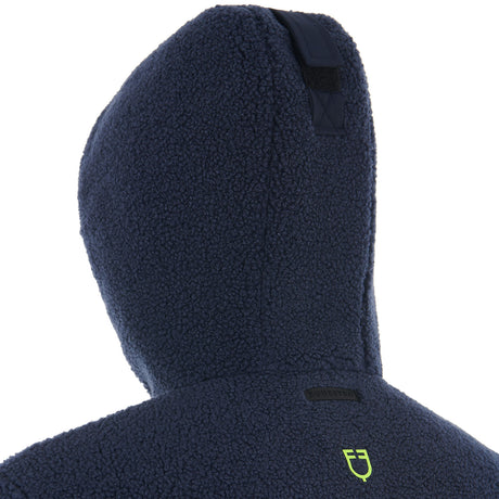 Equestro Men's Waterproof Jacket With Teddy Inserts #colour_blue
