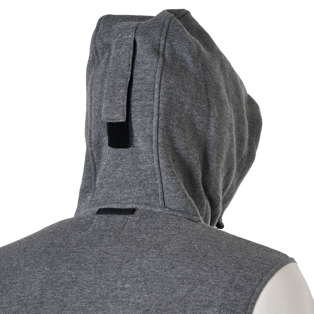 Men's institutional two-tone hoodie with front zip