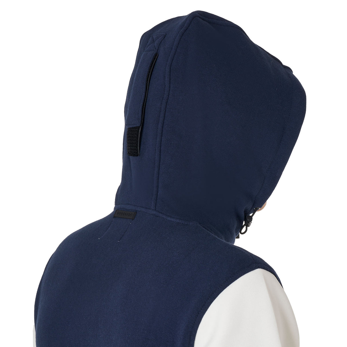 Men's institutional two-tone hoodie with front zip
