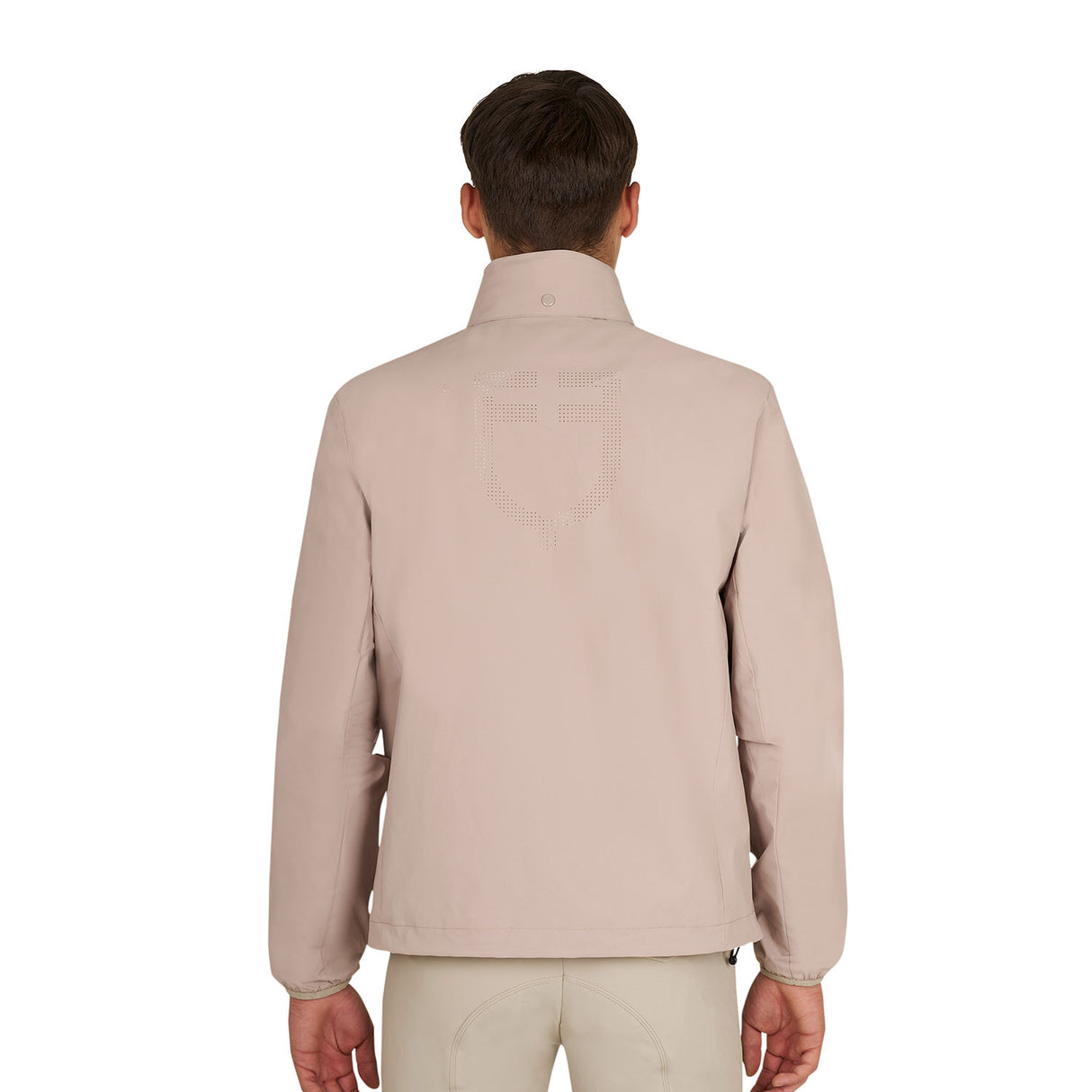 Men's softshell jacket with back logo