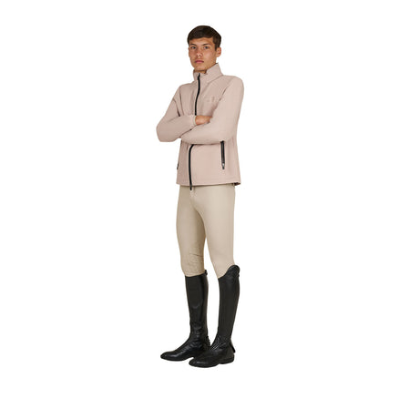 Men's softshell jacket with back logo