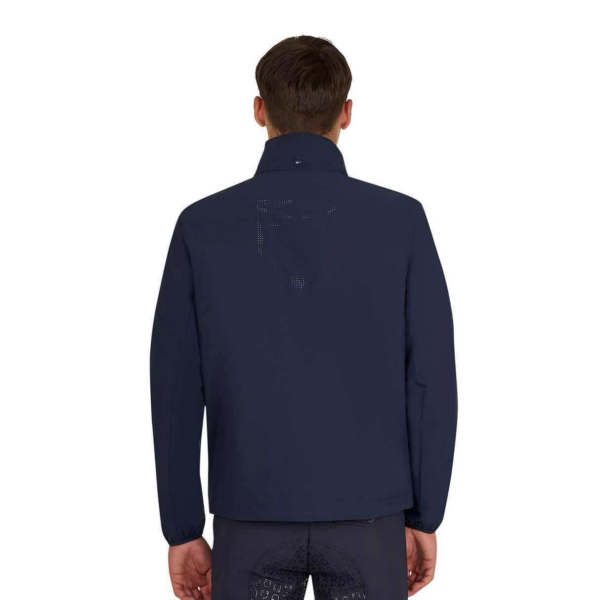 Men's softshell jacket with back logo