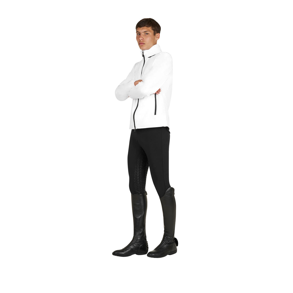 Men's softshell jacket with back logo