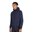 Men's sweatshirt with adjustable hood and zip
