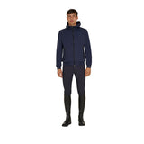 Men's sweatshirt with adjustable hood and zip
