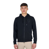 Men's sweatshirt with adjustable hood and zip
