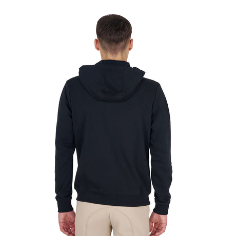 Men's sweatshirt with adjustable hood and zip
