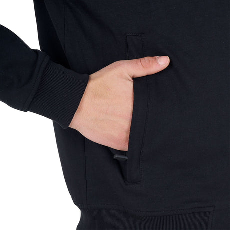 Men's sweatshirt with adjustable hood and zip