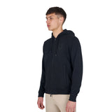 Men's sweatshirt with adjustable hood and zip