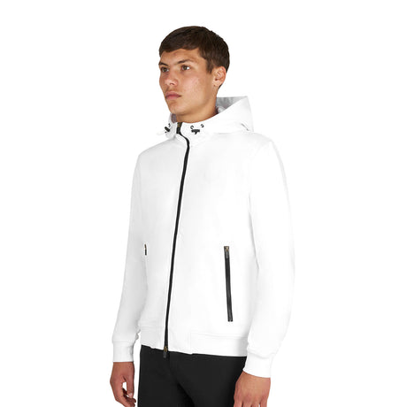 Men's sweatshirt with adjustable hood and zip