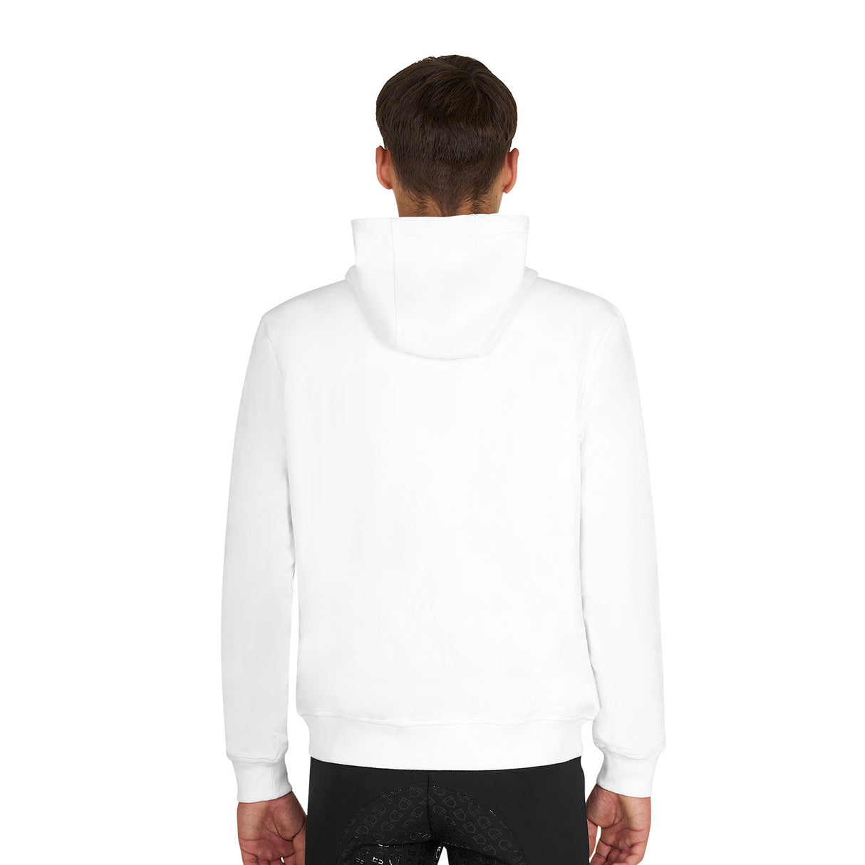 Men's sweatshirt with adjustable hood and zip