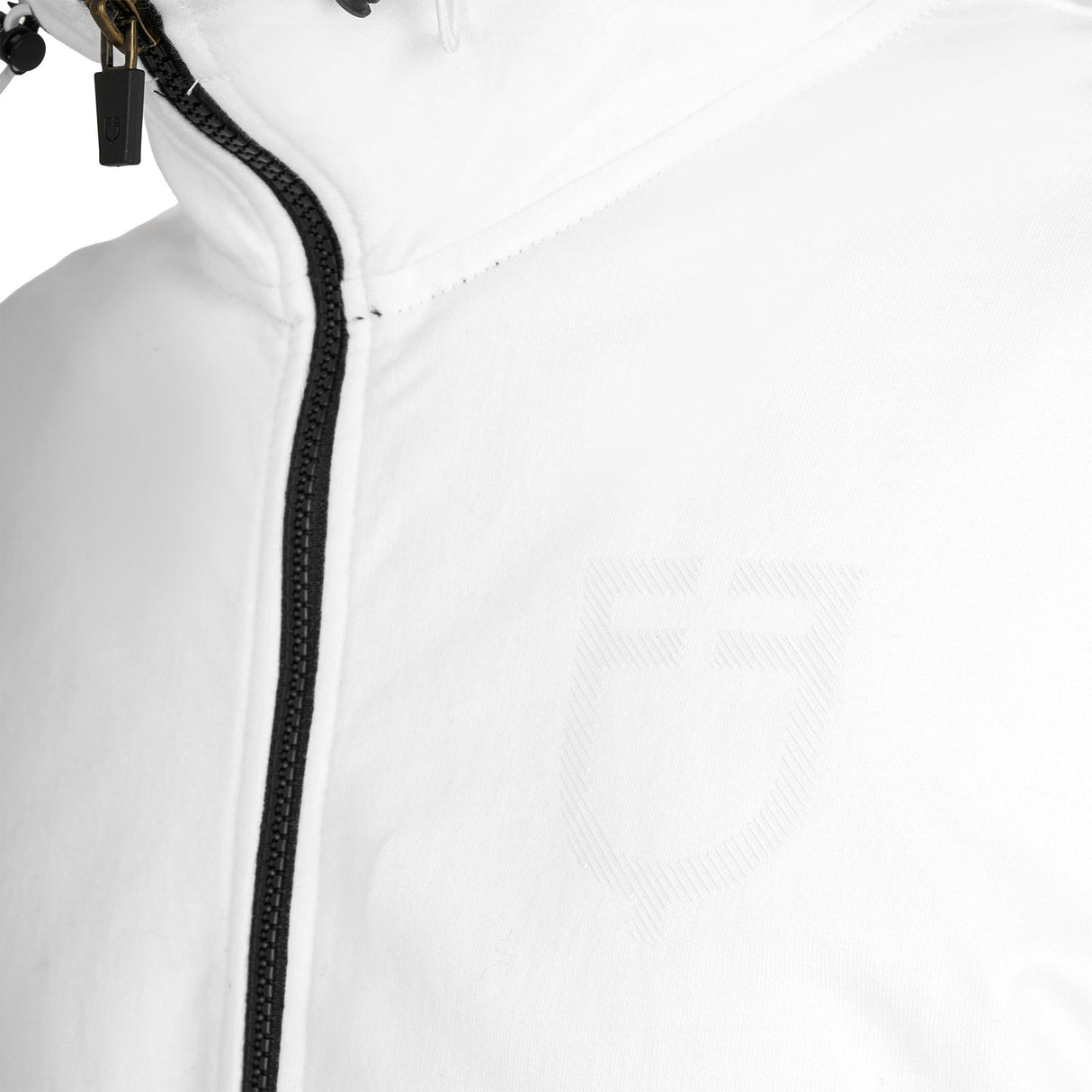 Men's sweatshirt with adjustable hood and zip