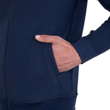 Men's technical sweatshirt with hood and micro-mesh inserts