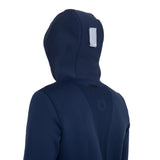 Men's technical sweatshirt with hood and micro-mesh inserts