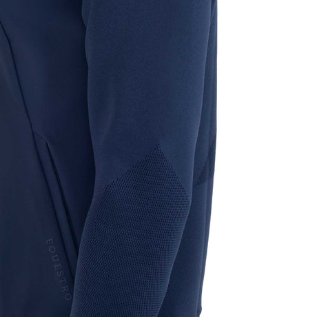Men's technical sweatshirt with hood and micro-mesh inserts