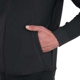 Men's technical sweatshirt with hood and micro-mesh inserts