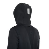 Men's technical sweatshirt with hood and micro-mesh inserts