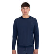 Men's technical crewneck sweatshirt with micro-mesh inserts