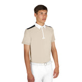 Men's slim fit half-sleeved competition polo shirt