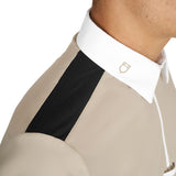 Men's slim fit half-sleeved competition polo shirt