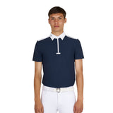 Men's slim fit half-sleeved competition polo shirt