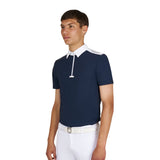 Men's slim fit half-sleeved competition polo shirt