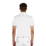 Men's slim fit half-sleeved competition polo shirt